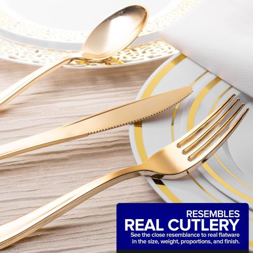Gold Plastic Silverware
