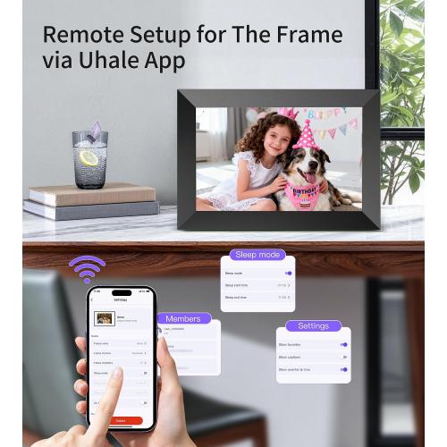 Uhale Digital Picture Frame 10.1 WiFi Electronic Photo Frames 32GB Storage