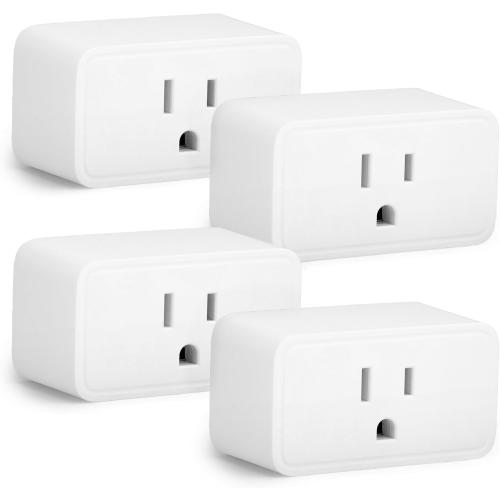 Amazon Basics Smart Plug, Matter Compatible, Compatible with Amazon Alexa, Google Home, Apple HomeKit, Matter Hub Required, 2.4 GHz Wi-Fi only, White, X-Pack