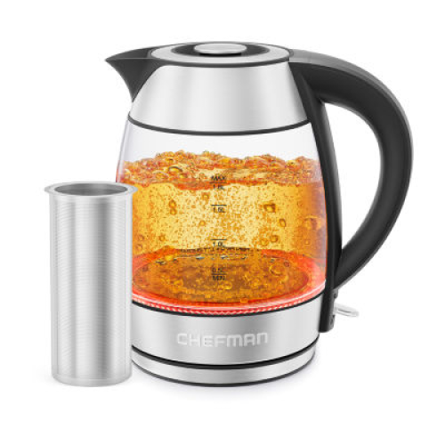 Chefman Stainless Steel Electric Kettle‼️has stains and scratches ‼️
