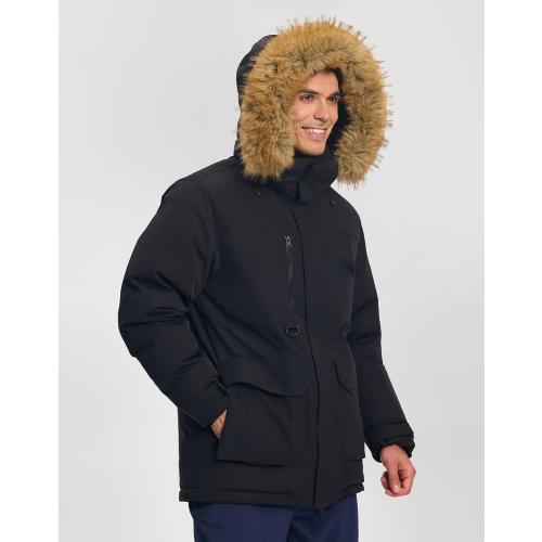 ADV3NTURE Men's Winter Coat Down Parka Jacket Men Heavyweight Thicken Insulated Puffer Jacket with Removable Faux Fur Hood