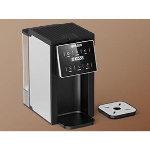 AIRMSEN Grind & Brew Coffee Maker with Built-in Grinder - Single-Serve Machine Compatible with K-Cup Pods & Ground Coffee, 1000W Fast 6-14oz Brew, Descaling Alert, Touchscreen & 50oz Removable Tank