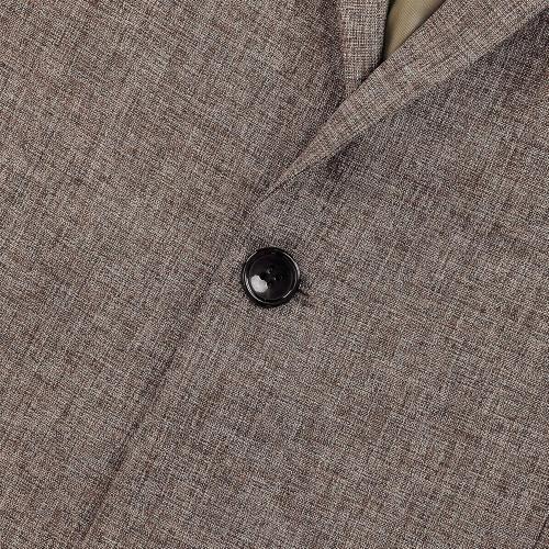Size Medium Khaki Men's Sport Coats & Blazers Linen Suit Jacket for Men Casual Sport Coat Lightweight Suits Blazer Jacket for Men Business Work Office Slim Fit One Button Fashion 2024