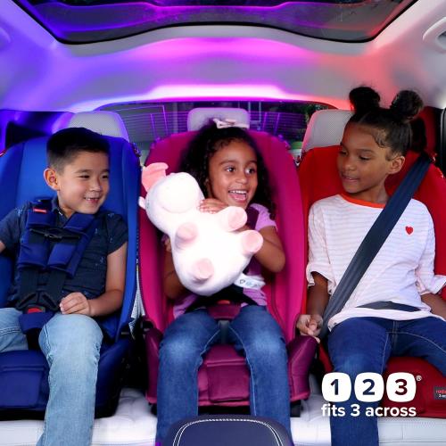 Diono Radian 3R, 3-in-1 Convertible Car Seat, Rear Facing & Forward Facing, 10 Years 1 Car Seat, Slim Fit 3 Across, Gray Slate