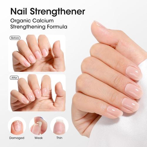 GELLEN 4-In-1 Illuminating Nail Concealer Base Coat Nail Polish, No HEMA