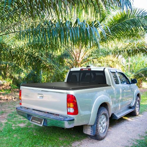 AUTOSAVER88 Soft Tri-Fold Tonneau Cover Fit for 2024-2026 Toyota Tacoma 5ft