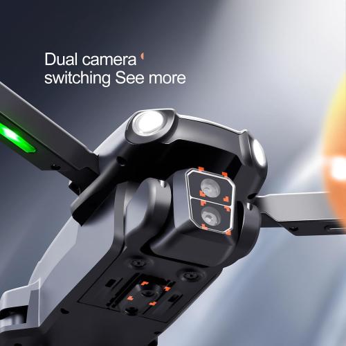 S119 Drone with Camera, 8K Brushless Motor Drones for Adults, FPV RC Quadcopter with 3D Flips, Obstacle Avoidance, Optical Flow Positioning, Trajectory Flight, Carrying Bag (Grey)