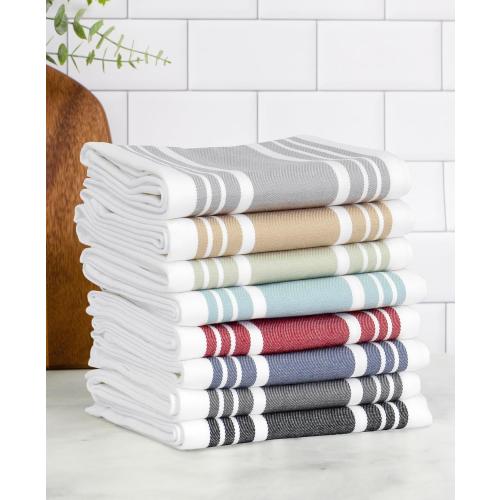 All-Clad Woven Bistro Kitchen Towels: Highly Absorbent, Super Soft Long Lasting - 100% Cotton, 20x30 Dish Towels for Cleaning & Drying Dishes, Pans, Glassware, or Countertops, (4-Pack), Pewter