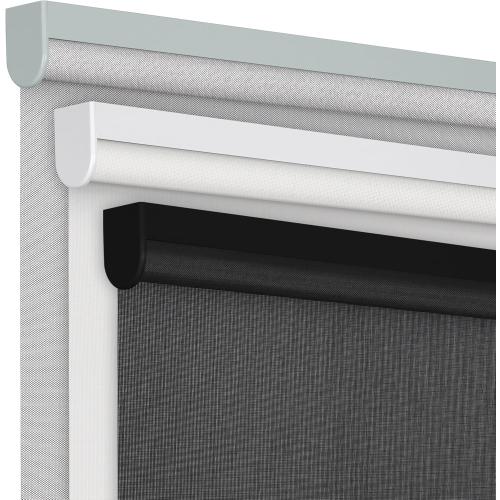 Boolegon Light Filtering Roller Shades for Windows Cordless Roller Blinds Easy to Install Free-Stop Solar Shade for Home Office,Thermal Insulated UV Protection,Custom Size,Light Filtering Black