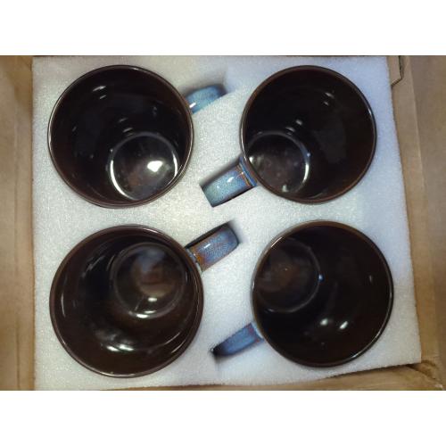 4pk Vancasso Blue Mugs for Coffee & Tea