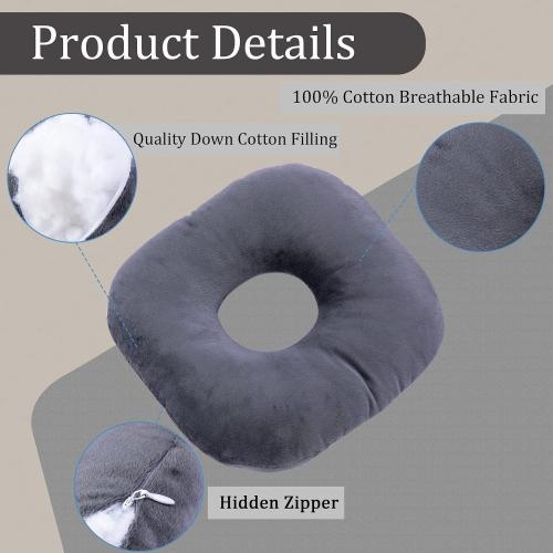 Ear Piercing Pillow for Side Sleepers with Ear Hole