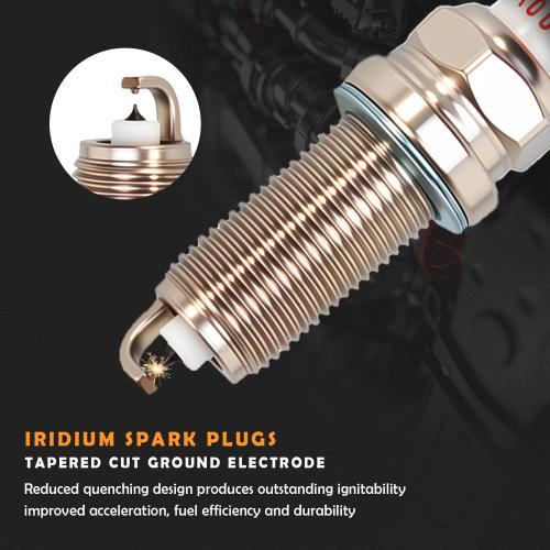 Set of 4 Upgraded Ignition Coil Pack | Iridium Spark Plugs