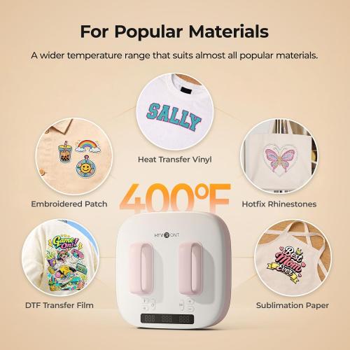 HTVRONT Heat Press Machine for T Shirts with Pressure Display, 10X10