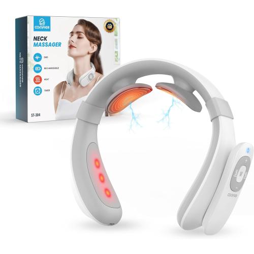 COMFIER Cordless Neck Massager for Pain Relief Deep Tissue, Vibration Travel Massager,Portable Neck Massager for Office