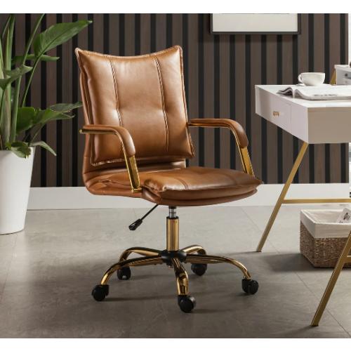 Lundgren Faux Leather Task Chair with Padded Arms