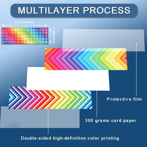 160 Pcs Laminated Book Markers Optical Reading Creative Bookmarks