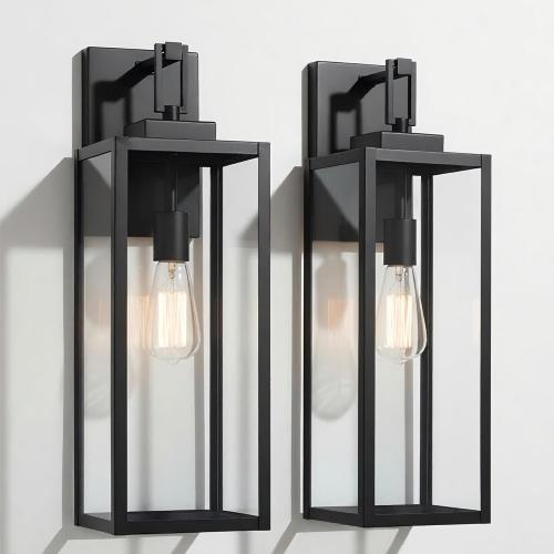 2 Pack 22 Large Size Outdoor Wall Sconce,22 Inch Outdoor Wall Lantern Light for Garage Porch Light Extra Large Exterior Light Fixture for Porch Patio