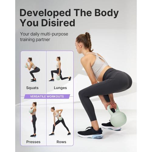 YOTTOY Soft Kettlebell,Kettlebell Anti-Slip Grip Weight for Home Workouts, Kettlebells Set Strength and Safety Guaranteed