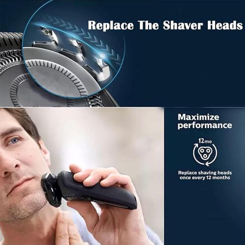 SH70/71 Replacement Heads Blades Compatible with Noreclo Series 7000 Shavers, Series 7000 Replacement Blades SH71/52 Heads Compatible with Electric Razors 7500 7530 S7370 S7371, 6-Pack