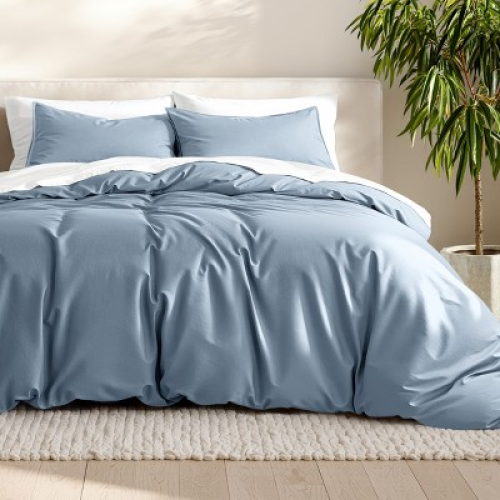 Ultra Soft Duvet Cover & Shams by Bare Home (Comforter Not Included) - King, Dusty Blue