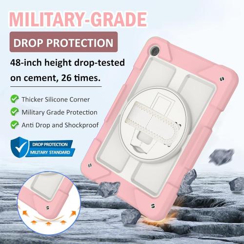 BMOUO for Samsung Galaxy Tab A9 /A9 Plus Case 11 2023, Pink