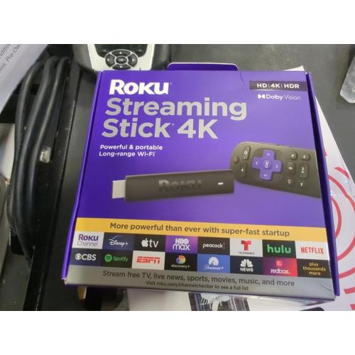 Roku Streaming Stick 4K with Voice Remote - HDR10  & Dolby Vision