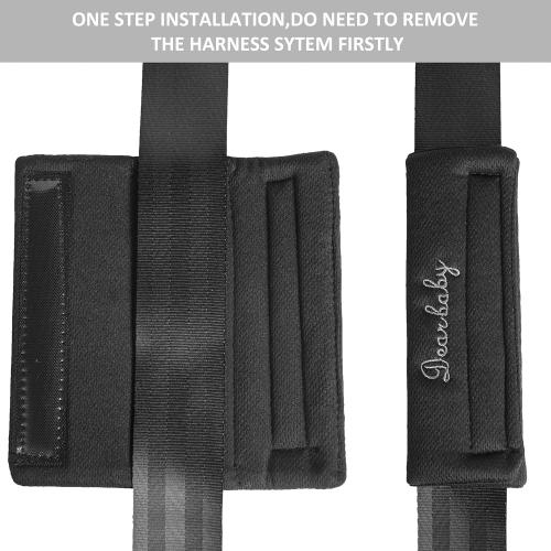 Easicozi Shoulder Crotch Pad Compatible with Car Seat Stroller High Chair, Harness & Strap Comfort Cushion (Big Size)
