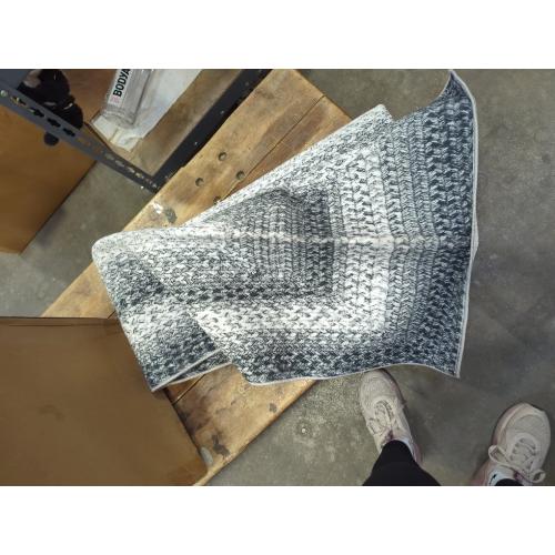 RUGSREAL 2x6 Runner Rug Braided Print Hallway Area Rugs Machine Washable