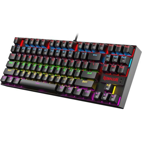 Redragon K552 Mechanical Keyboard, LED Gaming Keyboard with Red Switches
