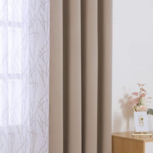 BONZER 4 Panels Set Mix and Match Curtains for Bedroom Living Room