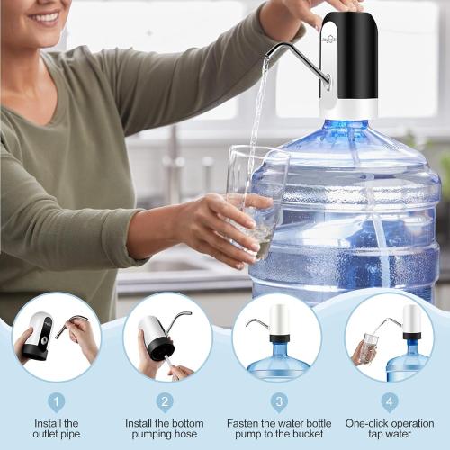 JOYHILL 5 Gallon Water Bottle Dispenser Pump, Electric Pump for Water Jugs
