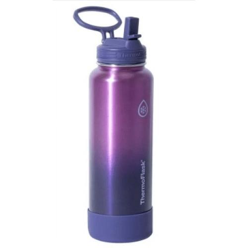 ThermoFlask Insulated Water Bottle with Straw Lid 40 oz