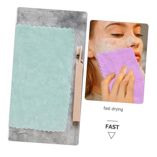 15Pcs Coral Fleece Face Towels, Super Soft Absorbent Washcloths for Washing