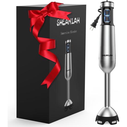 1000W Powerful Immersion Blender handheld, 2025 New Update Hand Blender with 25-Speed, Scratch-Resistant Corded Hand Mixer with Heavy-Duty Copper Brushless Motor and Gift Box
