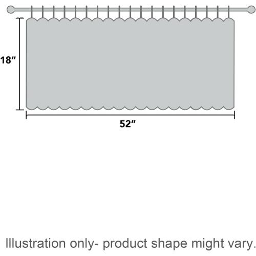 H.VERSAILTEX 100% Blackout Valances for Windows,Kitchen Window Valance Curtains for Living Room/Bedroom/Bathroom Privacy Decorative Rod Pocket Small Short Grapes 2 Pack, Warm Taupe