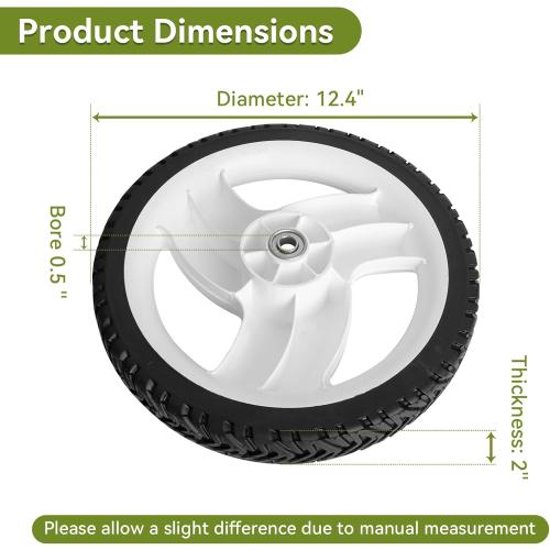 105-1816 12 Rear Wheel Assembly Replace 205-268, 2 Pack