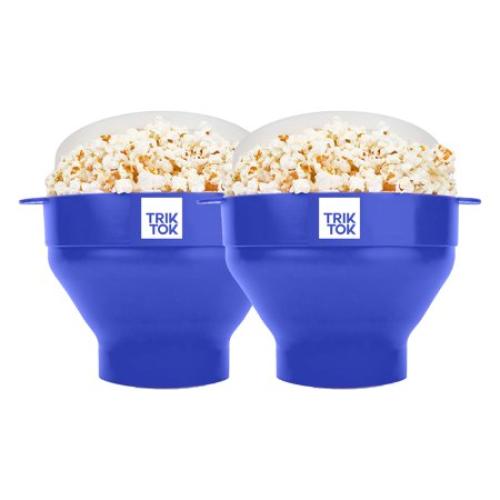 Microwave Silicone Popcorn Mold Blue Pack 2 Pzs