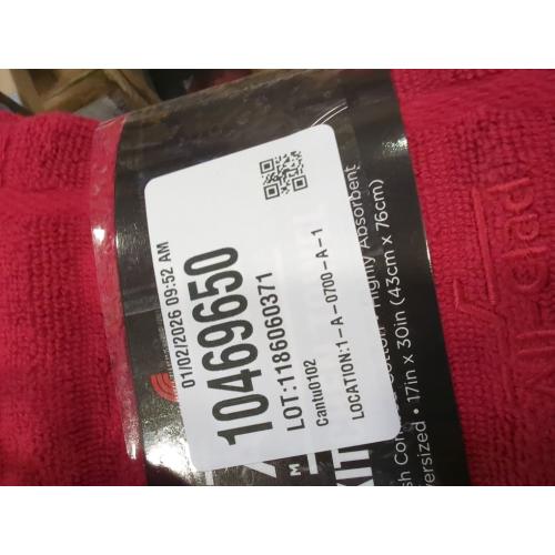 2pk All-Clad Solid Kitchen Towel: Highly Absorbent, Super Soft Long Lasting - 100% Cotton, 17x30 Tea Towel for Cleaning & Drying Dishes, Pans, Glassware, or Countertops, , Chili