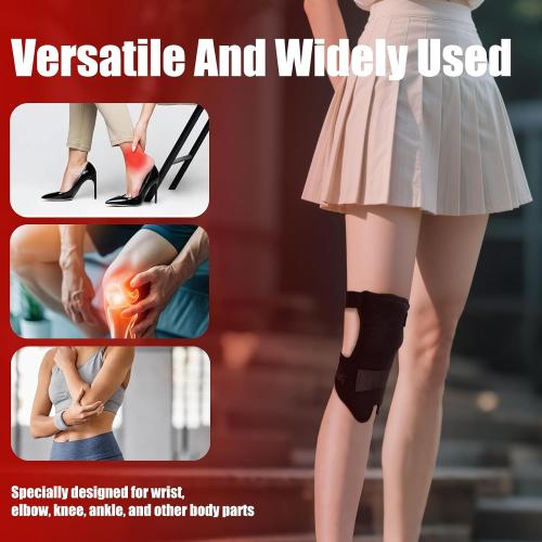 Wearable Red Light Therapy Wrap for Body Pain Relief - 3-in-1 660nm Red & 850nm Near-Infrared LED Pad with Heat for Muscle Repair, Feet, Knee, Ankle, Foot, Hands, & More Body Areas