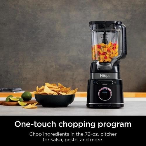 Detect Duo Power 72 oz. 10 Speed Black Pro Blender, Single Serve Traditional Blender with Blend Sense Technology