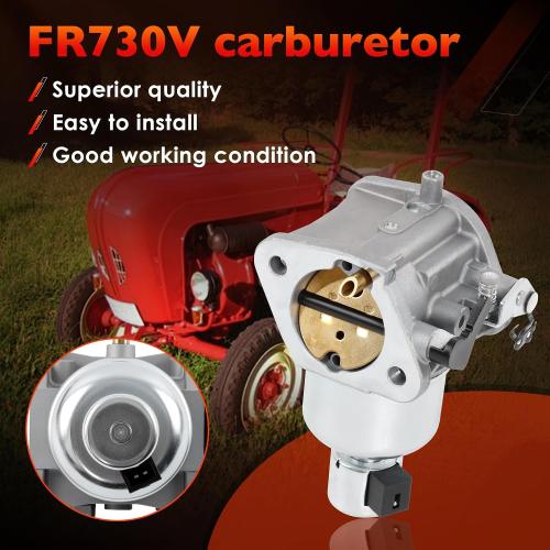 FR730V Carburetor Compatible with Kawasaki FS730V FR730V Engine Mower Carb Replaces #15004-1097 15004-1062 15004-0826 15004-0984 with Air Filter Oil Filter Fuel Pump Spark Plugs