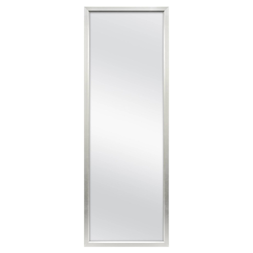 24 x 68 Rectangle Leaner Floor Mirror Silver - Threshold™: Traditional Style, No Assembly, Plastic Frame