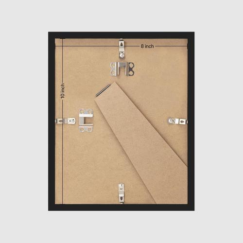 eletecpro 8x10 Signable Picture Frame with Clear Acrylic Cover, Signature Photo Frame with Mat Display 4x6 Photo for Tabletop or Wall, Wedding Guest Book Alternative, Graduation Decoration, Black