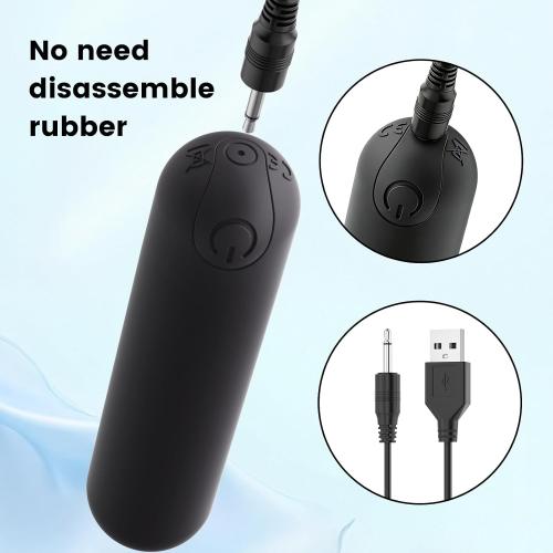Kverg Handheld Electric Back Massager - Mini Waterproof&Rechargeable Handheld Deep Tissue Neck Black