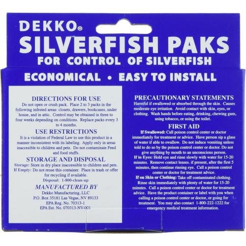 Dekko Silverfish Packs, 1 Box