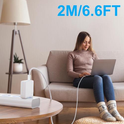 140W USB C to Magnetic 3 Charging Cable Cord Compatible with MacBook Air (M2, 2022) and MacBook Pro (14-inch, M2, 2023), Pro (16-inch, M2, 2023), Pro (14-inch, 2021), Pro (16-inch, 2021) 6.6ft