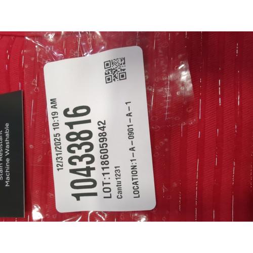2pk All-Clad Premium Pot Holder & Heating Pad,  Heat Resistant to 500 Degrees, 100% Cotton 10x6.25 for Kitchen and Barbeque, Chili Red