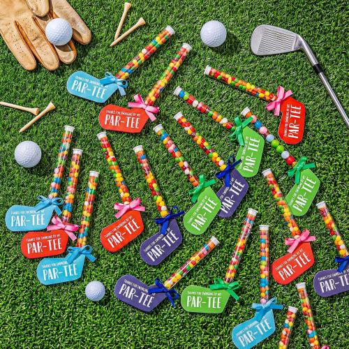 VioraWhite 24 Set Golf Party Favor Bulk Par-tee Candy Servers,Multicolor