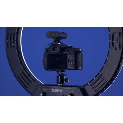 Sunpak - LED 448 19 Bi-Color Ring Light Kit - Black