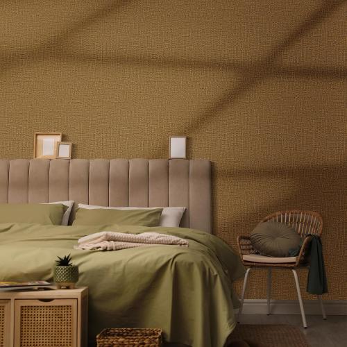 WADILE Grasscloth Peel and Stick Wallpaper 15.7in x 787.4in, Textured Contact Paper for Cabinets, Faux Linen Wall Paper Pull and Stick, Fabric Vinyl Wallpaper Self Adhesive Coffee